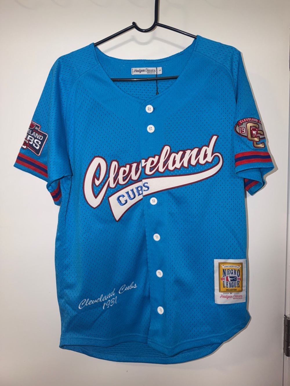 ⚾️✊🏾⚾️ Negro League Cleveland Cubs Authentic Throwback Jersey - Size S